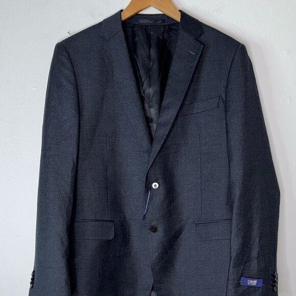 CAVALLI CLASS BY ROBERTO CAVALLI Slim Fit Wool Suit Blazer Size 54/48 - Picture 9 of 13
